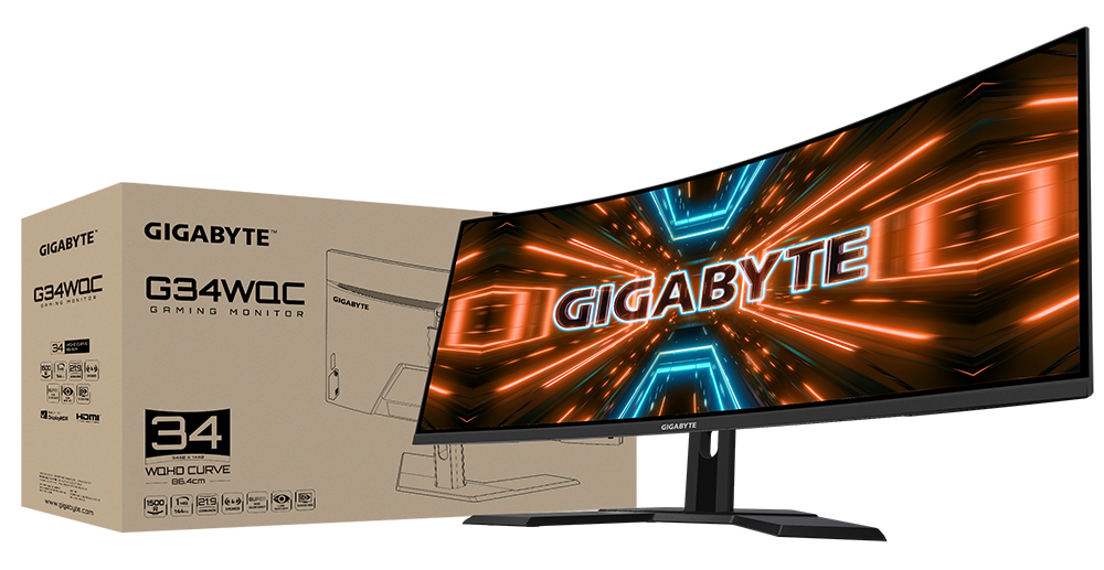 GIGABYTE G34WQC 34インチ ウルトラワイドモニター GIGABYTE G34WQC A 34インチ ウルトラワイド 湾曲型ゲーミング